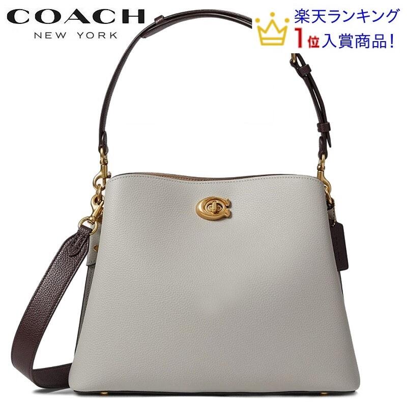 楽天KANON STORY【SALE 新作 COACH】コーチショルダーバッグ レディース 斜めがけ コーチ バック 新作 ブティックライン COACH 新作 ウィロウ ショルダー バッグ カラーブロック ダヴ グレー マルチ