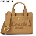 コーチ COACH 新作 CAO26 バッグ スマホショルダーバッグ トートバッグ ショルダーバッグ 2WAY レディース ブティックライン2025新作 COACH レザー カーゴ トート バッグ 20 ハニー ブラウン 正規品 日本未入荷