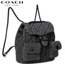 コーチ COACH 2025新作 デニム バッグ CA056 リュックサック バックパック ショルダーバッグ レディース メンズ ブティックライン COACH ...