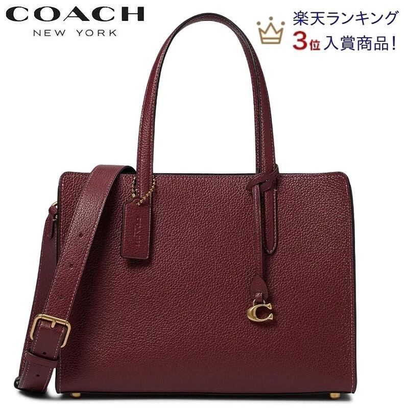 コーチ　ポシェット 【TIME SALE 5/15迄 2023秋冬新作 COACH】コーチショルダーバッグ レディース 斜めがけ コーチ バック 新作 ショルダーバッグ スマホショルダー トートバッグ 2way COACH カーター キャリーオール 28 ワイン