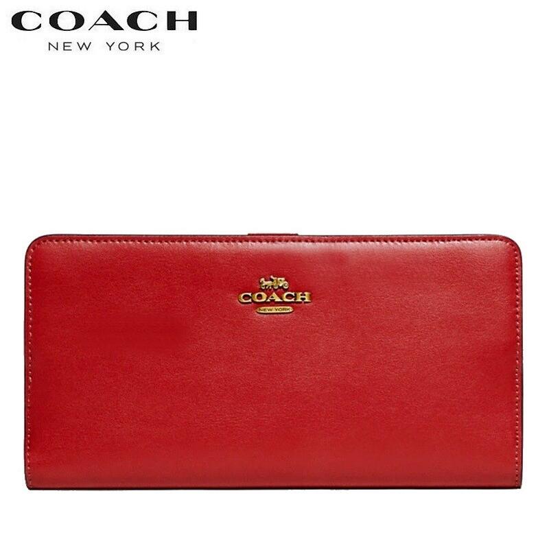 COACH コーチ 財布 新作 長財布 二つ折り 財布 レディース カード入れ 新作 COACH スキニー ウォレット キャンデー アップル