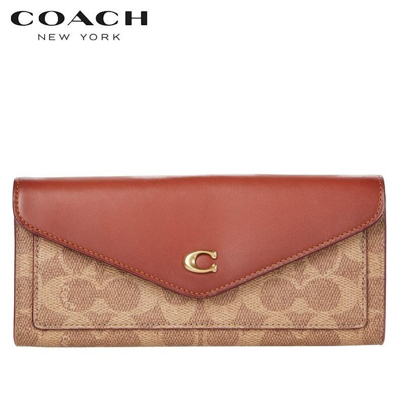 COACH（コーチ）『ソフトウォレットカラーブロックシグネチャーキャンバス』