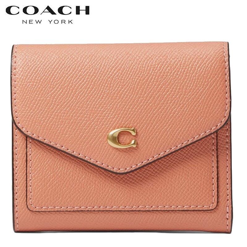 母の日 2022新作 即納可能 日本在庫 コーチ ミニ財布 三つ折り財布 ブティックライン COACH 2022新作 ウィン スモール ウォレット ライト コラールのサムネイル