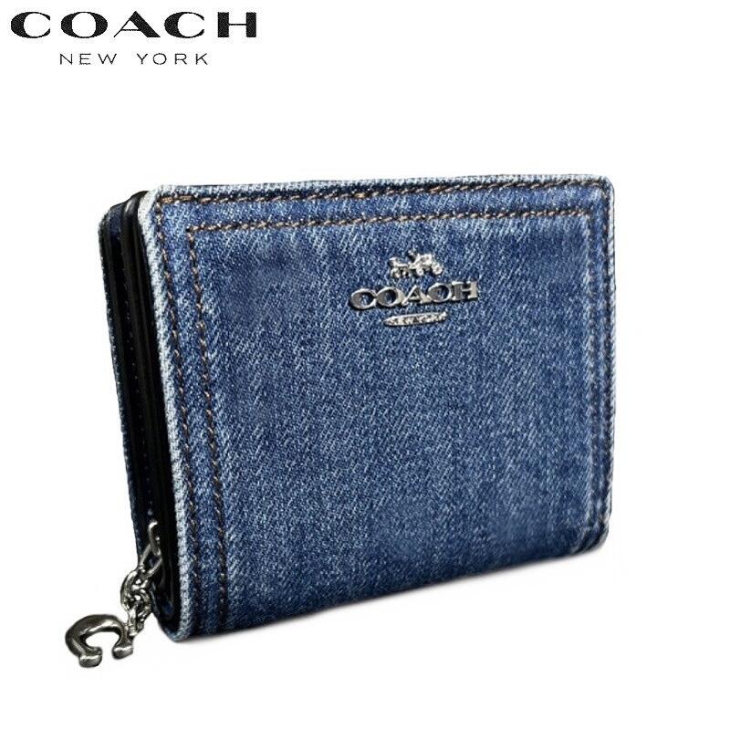 おしゃれなカラー♡ COACH コーチ 二つ折り 財布 とってもコンパクト♪ cap07indig0.jpg
