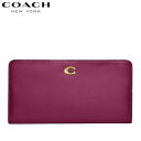 コーチ 財布 COACH 長財布 カードケース カード入れ ブティックライン レディース メンズ 長財布 二つ折り 財布 コーチ 財布 2023秋冬新作 COACH スキニー ウォレット ディープ プラム