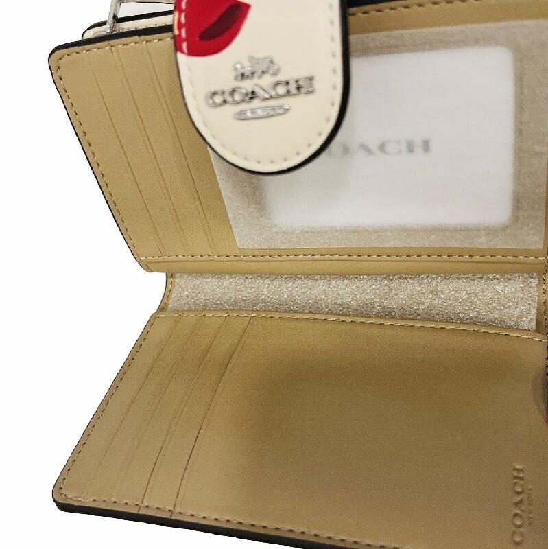 【SALE 残りわずか なくなり次第終了】コーチ 財布 レディース二つ折り財布 新作 CZ762 アウトレット 2025春新作 COACH ミディアム コーナー ジップ ウォレット チェリー プリント チョーク マルチ 正規品