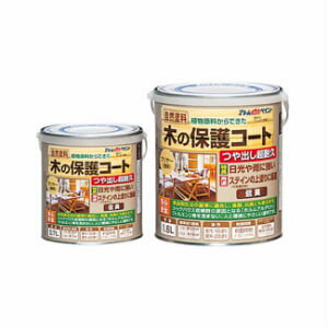 木の保護コート透明クリヤー0.7L アトム 木部 ニス つや出し 屋内 屋外 玩具 食器 食品衛生法