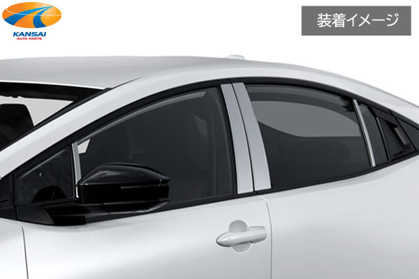 乐天商城 - SilkBlazeステンレスパーツ エクステリアパーツ60プリウス用ピラーカバー バイザー無車用