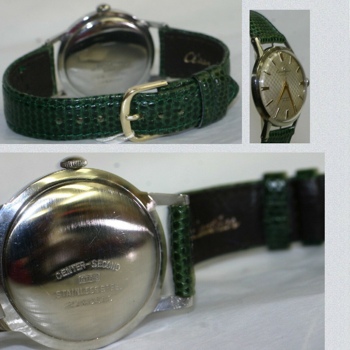 【中古】アンティークで時間は正確なシチズン紳士用手巻きの時計センターセコンド　ジュニア動作確認済み　1ヶ月保障付　290919-1