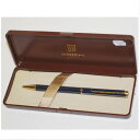 【中古】本物ジバンシイの紺色x金色メタル素材のスリムな8角形ボールペン 〇D17-39-2(3)