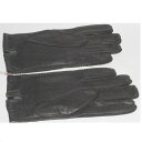 【中古】本物新品未使用Aquascutumアクアスキュータムの紳士用温かいラムスキン(羊革)素材の黒い手袋 サイズ表記24cm 〇D19-68-1 X-34