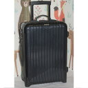 【中古】本物綺麗RIMOWAリモワの旅行に最適な小型軽量キャスター付きトランク サイズW38H54,5D19,5cm 〇C19-281-1