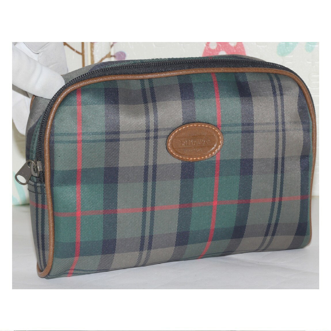 【中古】本物綺麗ワイルドスポーツバッグのED KRUGERエドクルーガーのセカンドバッグ　サイズW21H16D4c..