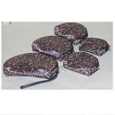 【中古】本物未使用Reirika Mateレイリカメイトの綺麗な花柄模様の持ち手付ポーチ5個セット サイズW21H12,5D4,5cm ○C15-36-3 X-...