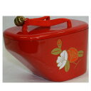 【中古】本物綺麗泉大島で購入した赤いかっぽれの形の小物入れ 11,2x6,8x6,4cm 290401-7