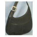 【中古】本物美品コーチ女性用ナイロンジャージ素材黒いセミショルダー6203 ○C10-64