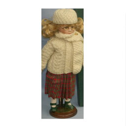 【中古】綺麗43cm金髪の可愛いお洒落な人形Genuine Jrish Crolly Doll SARAH　2610291-5