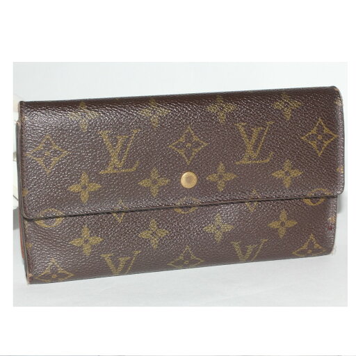 【中古】本物可L/VM61215モノグラム柄女性用19cm3つ折長財布 サイズ19x10,5cm ○C7-233-2 【中古】本物可L/VM61215モノグラム柄女性用19cm3つ折長財布 サイズ19x10,5cm ○C7-233-2