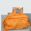 【中古】本物アクティブELLEbyエース40cmショルダー付旅行鞄ボストンバッグ 〇C10-321-1(4)