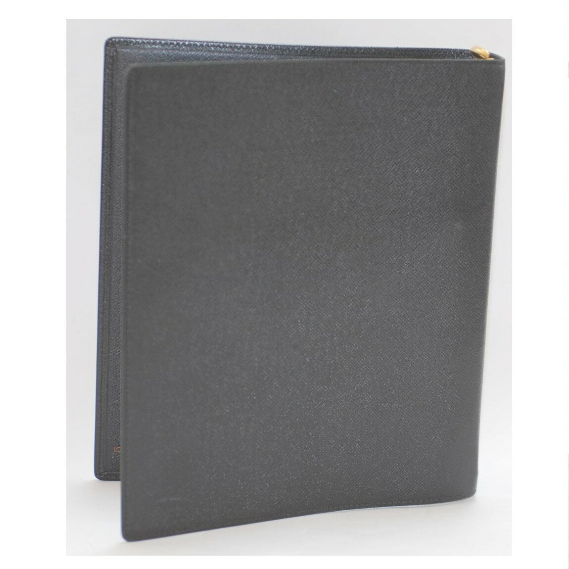 【中古】本物ほぼ新品L/Vタイガの黒いオーストリア製のデスクダイアリー　サイズW18H21,5cm　○C1-431　..