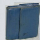 【中古】本物可L/VM63485女性用エピの青いWホックの財布 ○C4-813