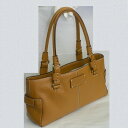 【中古】本物ほぼ新品ケイトスペード女性用ブラウン色持ち手の長いトートバッグ サイズW33H17,5D10,5cm ○C13-272