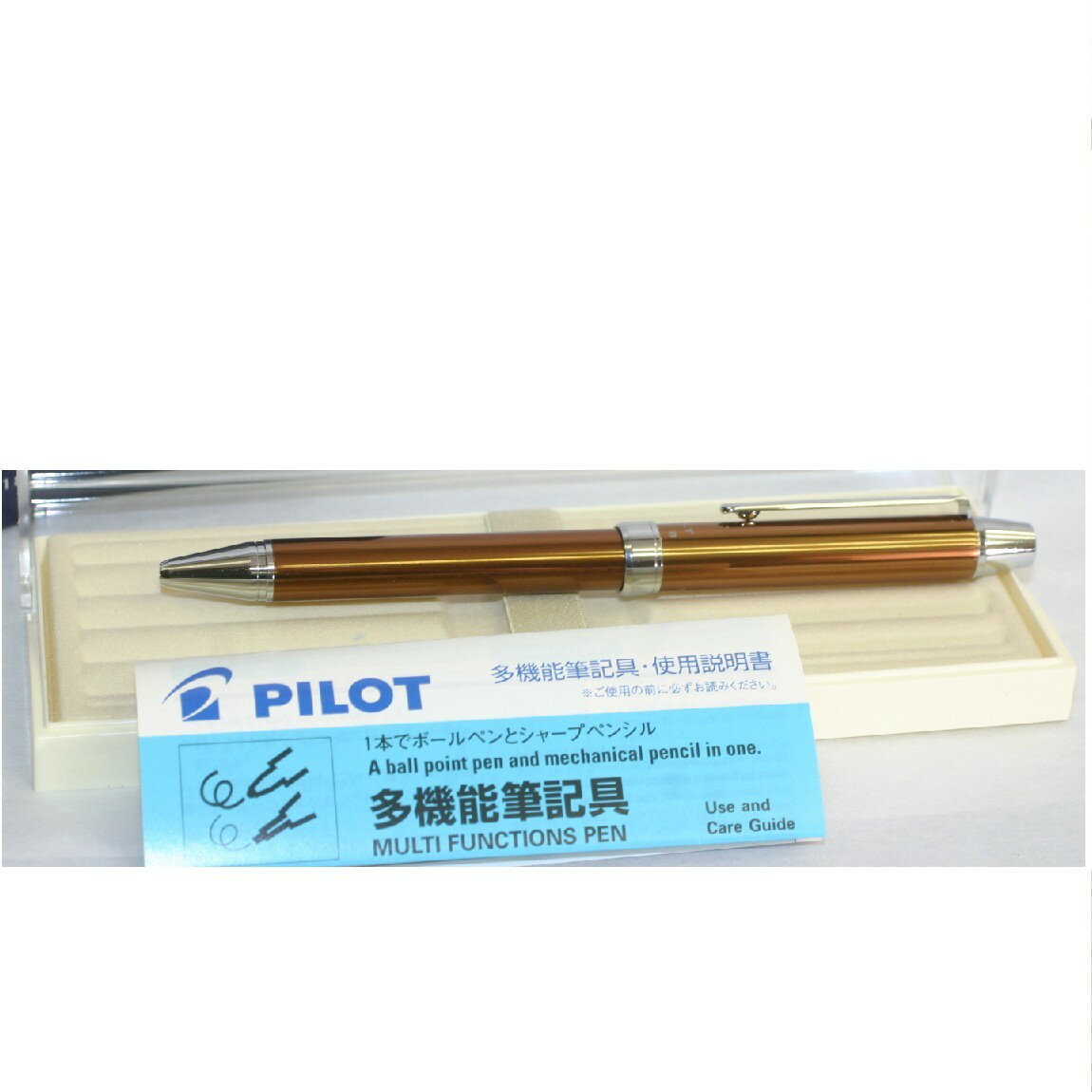 本物新品未使用パイロットの多機能筆記具EVOLTエヴォルトのブロンズ色のボールペン 超目玉 プレゼントに最適 K-2 ○D15-6-4