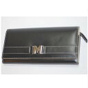【中古】本物外観綺麗ディズニーのミッキマウスのファスナー付長財布 サイズW19H9,5cm ○C15-335-1