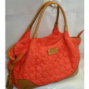 【中古】本物綺麗ケイトスペード女性用赤みがかったオレンジ色ナイロン素材可愛いデザインのトートバッグ サイズ下横33上横41H20D15cm ○C14-159