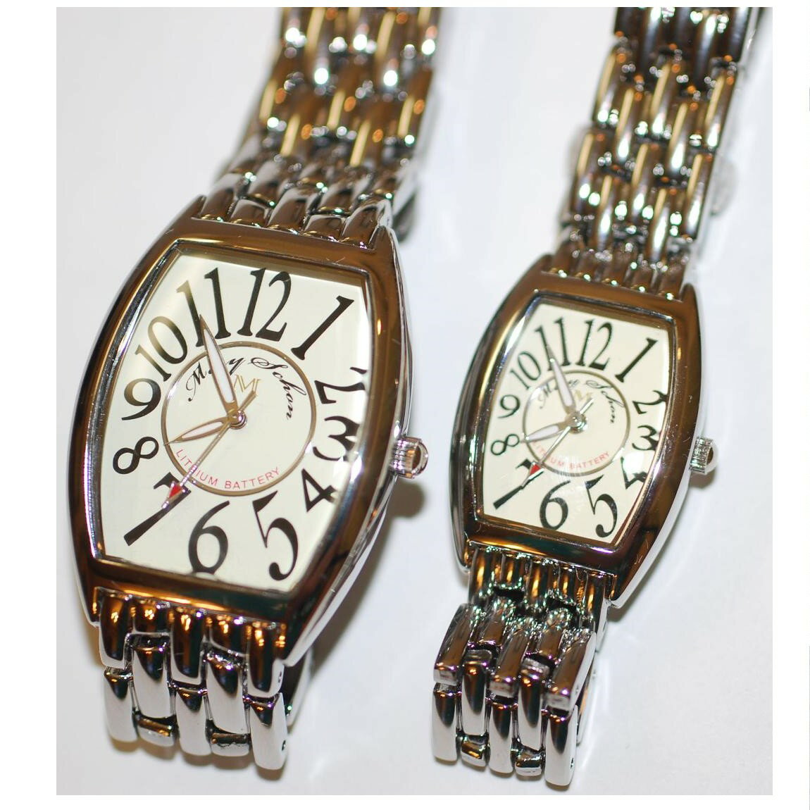 【中古】本物新品未使用MERY SCHONメリショーンのペアウォッチ ○A15-59 プレゼントに最適