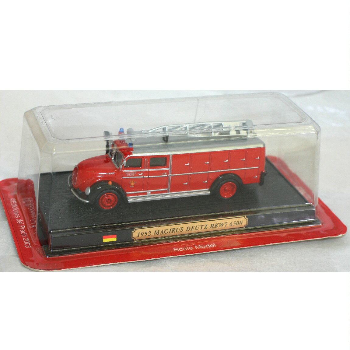 【中古】新品未使用del Prado2003デルプラドの世界の消防自動車1/72ドイツ1952 MAGIRUS DEUTZ RKW7 6500　L-9