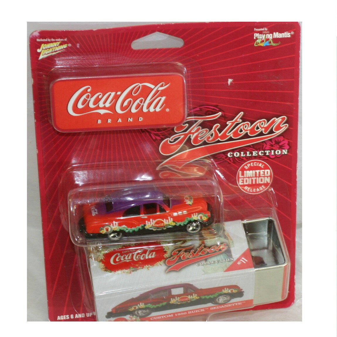 【中古】新品未開封コカコーラの1/64ミニカーCOLLECT ALL 12! CUSTOM 1950 BUICK SEDANETTE　L-22