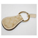 【中古】本物コーチ女性用シグネチャー模様のキーホルダー サイズW3,8H5,5cm ○C15-237-2(4)