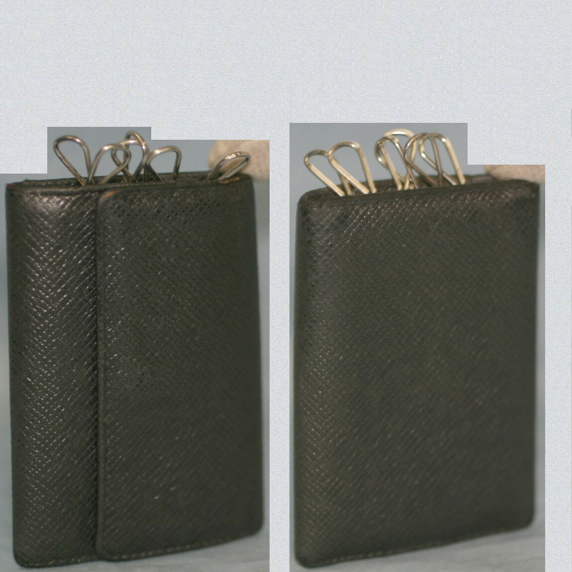 【中古】本物L/Vタイガ紳士用黒6連キーケースM30532　○C8-458