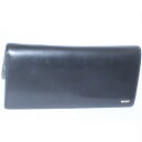 【中古】本物PORTERポーターのスムーズな黒い革素材の長財布 サイズW19H10cm 2010504-2