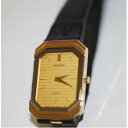 【中古】本物完動美品セイコーの女性用コンビの薄いお洒落な時計ラサール2F50-5199 1ヶ月保障付 ○A17-1 T-1
