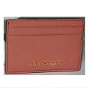 【中古】本物綺麗マイケルコースの女性用ベージュ色革素材マチなしカードケース サイズW10H7cm 〇C18-154 保管場所2-20
