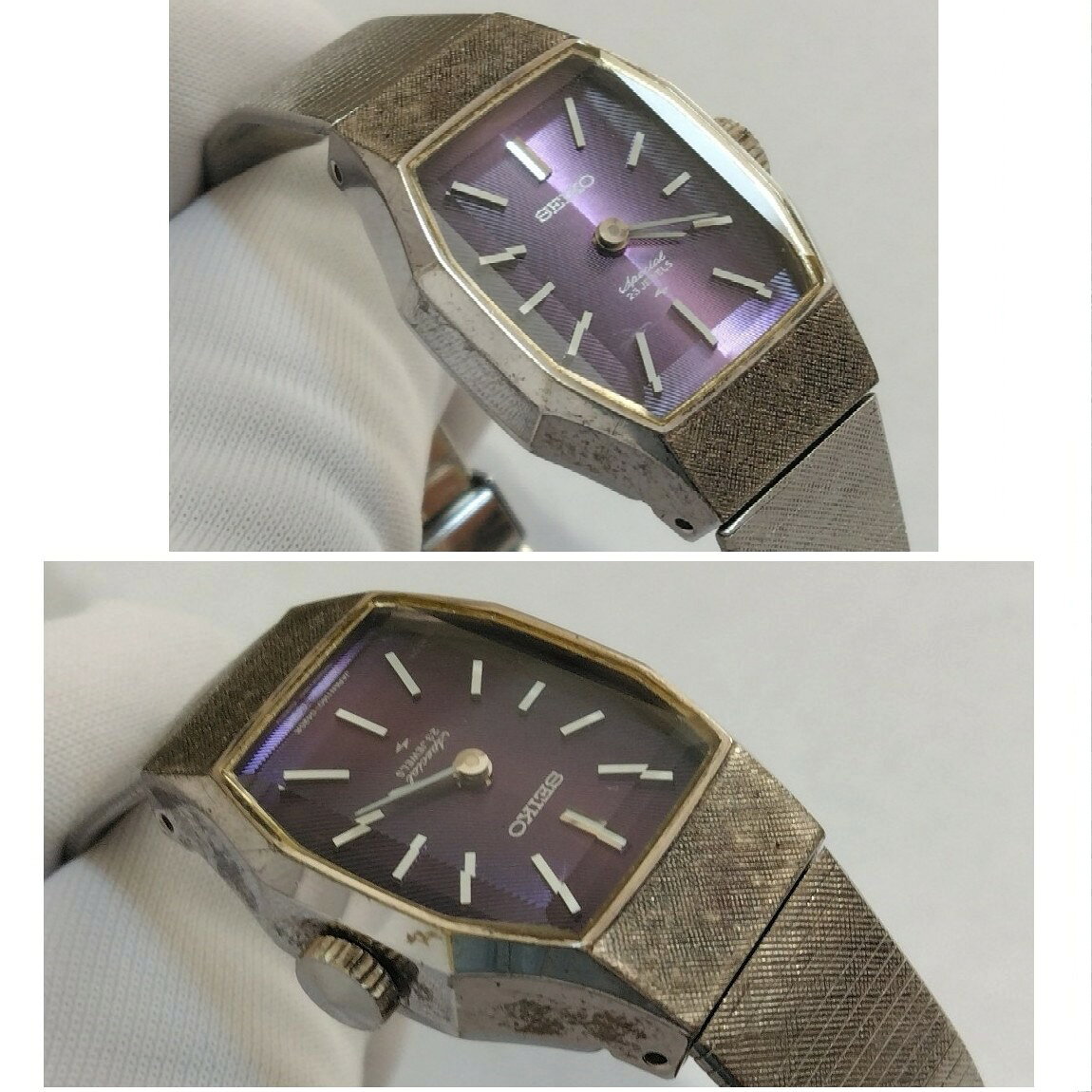 【中古】本物完動美品セイコースペシャルのアンティークな手巻きの時計　2週間保証付き　〇A18-48-1