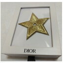 【中古】本物未使用Diorのノベルティの金色星の形のピンバッジ サイズW5,7H5,7cm プレゼントに最適 〇B18-57-1と2 X-12