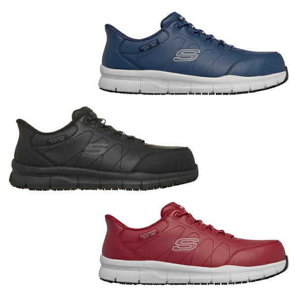 Rakuten - スケッチャーズ Skechers スリップインズ ハンズフリー クッション メモリーフォーム ワーク ナンパ ノレン メンズ 履きやすい ASTM F2413 先芯 スリップ防止 防滑 ウォーキング 散歩 通勤 旅行 コンフォートシューズ 25.0cm-28.0cmcm 大きいサイズ skj200454