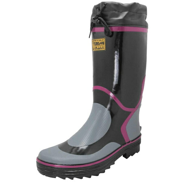 長靴 作業靴 FUJITE 富士手袋工業 899 ［先芯なし］フットマン黒ワインブーツ