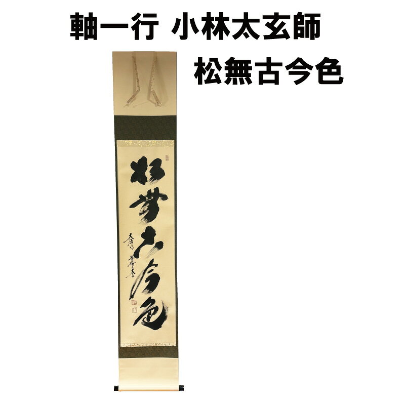 樂天商城 - 茶道具 軸 一行 松無古今色 小林太玄 抹茶 表千家 裏千家