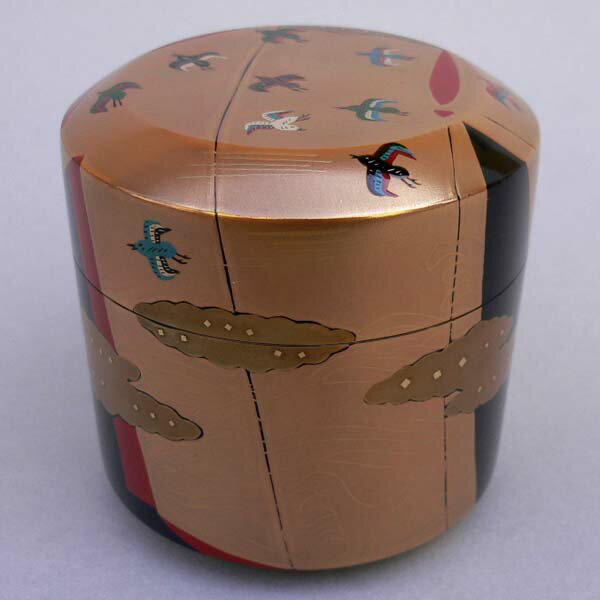 茶道具 棗 なつめ 誰ヶ袖蒔絵大雪吹 冬 内黒塗 雄峰作 即中斎好写 【送料無料】 茶道具 茶器 棗 表千家 歴代好 小林雄峰作 ふぶき なつめのサムネイル