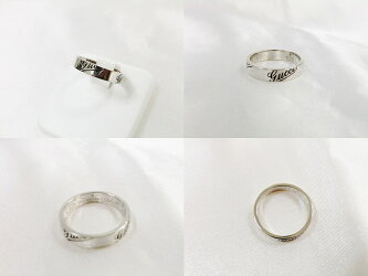【送料無料】グッチGUCCIアイコンプリントリングK18WGロゴプリント#11.5レディース指輪【】