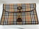 バーバリー BURBERRY ノバチェッククラッチバッグ 【中古】 【バッグ】 【送料無料】