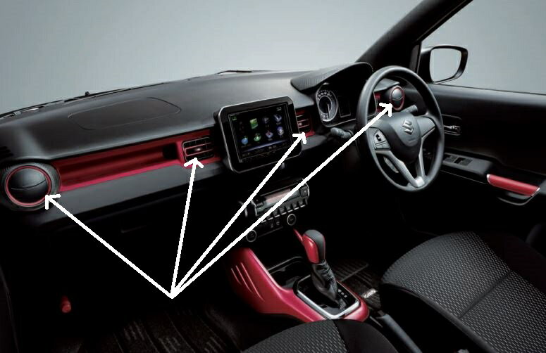 【スズキ純正】　エアコンダクトガーニッシュ　★イグニス FF21S★