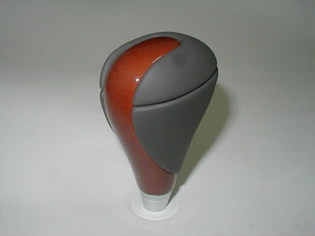 【レクサス純正】　茶本木目＆革巻シフトノブ