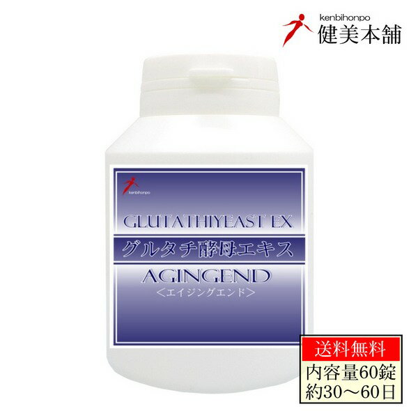 健康・美容・エイジングを担う 基礎健康食品 AGINGEND 酵母エキス含有食品 420mg×60カプセル 約30～60日分 酵母由来 還元型 グルタチオン含有酵母エキス サプリメント