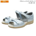 \処分セール18,700円→5,610円/アサヒ メディカルウォーク サンダル SL L002 KV78474 レディース 靴 ウォーキングシューズ スカイブルー 3E 幅等微調整可能