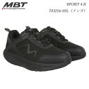 MBT エムビーティー メンズ シューズ 靴 スニーカー SPORT 4 II BLACK 703256-03L 70325603L メッシュ 男性用 姿勢補正...